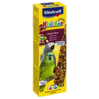 Pets Place Vitakraft Papegaai Kracker - Vogelsnack - Noten 2 stuks aanbieding