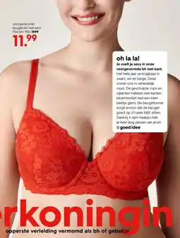 HEMA Voorgevormde beugel bh met kant 75a aanbieding