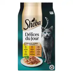 Pets Place Sheba Delices Du Jour Gevogelte In Saus - Kattenvoer - Gevogelte 6x50 g aanbieding