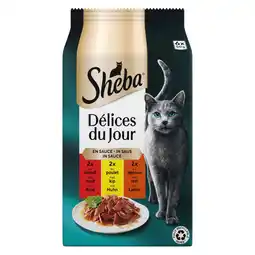 Pets Place Sheba Delices Du Jour Traiteur Selectie In Saus - Kattenvoer - 6x50 g aanbieding