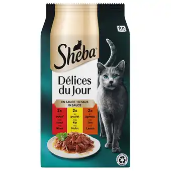 Pets Place Sheba Delices Du Jour Traiteur Selectie In Saus - Kattenvoer - 6x50 g aanbieding