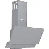 Bol.com Wiggo WE-A642G(G)- Schuine Afzuigkap - 60cm - Grijs Glas - A Clas aanbieding