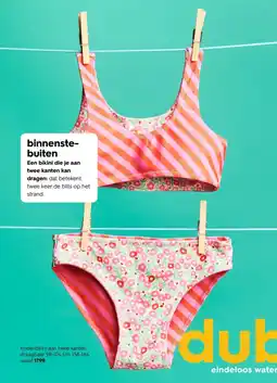 HEMA Kinderbikini aan twee kanten draagbaar aanbieding