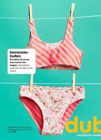 HEMA Kinderbikini aan twee kanten draagbaar aanbieding