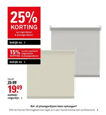 Karwei Rolgordijn aanbieding