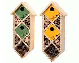 Pets Place Decoris Insectenhotel/Nestkast Xl - Nestkast - Groen Geel aanbieding