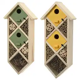 Pets Place Decoris Insectenhotel/Nestkast Xl - Nestkast - Groen Geel aanbieding