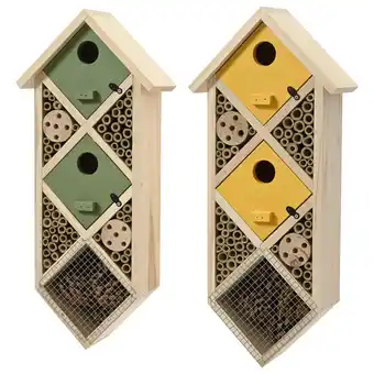Pets Place Decoris Insectenhotel/Nestkast Xl - Nestkast - Groen Geel aanbieding