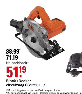 Karwei Black+Decker cirkelzaag CS1250L aanbieding