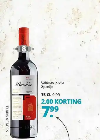 Mitra Crianza Rioja Spanje 2.00 Korting aanbieding