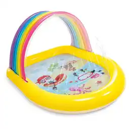 Pets Place Intex Regenboog Sproei-Zwembad - Easy Set Baden - 147x130x86 cm Leeftijd 2+ aanbieding