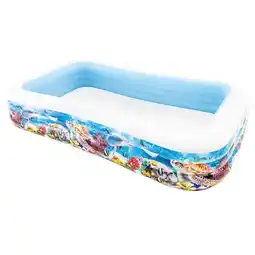 Pets Place Intex Tropisch Zwem Paradijs - Easy Set Baden - 305x183x56 cm 1020 l Blauw Wit aanbieding