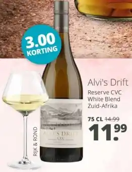 Mitra Alvi's Drift Reserve CVC White Blend aanbieding
