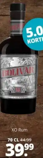 Mitra Bolivar XO Rum aanbieding