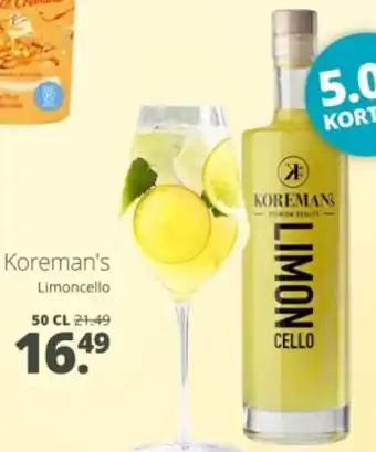 Mitra Koreman's Limoncello aanbieding
