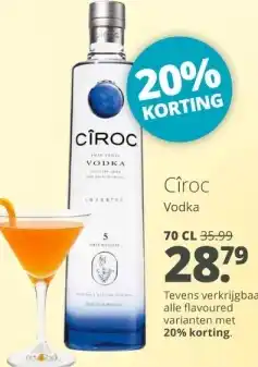 Mitra Cîroc Vodka aanbieding