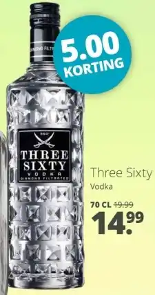 Mitra Three Sixty Vodka aanbieding