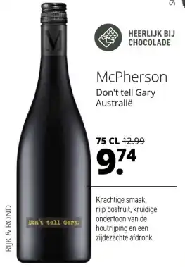 Mitra McPherson Don't tell Gary aanbieding