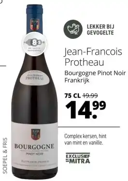 Mitra Jean-Francois Protheau Bourgogne Pinot Noir aanbieding