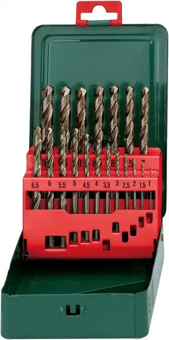 Amazon Metabo 627157000 HSS-Co draaiboren, 0 V, groen, set van 19 stuks aanbieding