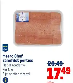 Makro Metro Chef zalmfilet porties aanbieding