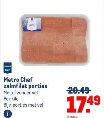 Makro Metro Chef zalmfilet porties aanbieding