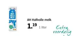 Albert Heijn AH Halfvolle melk 1 liter aanbieding