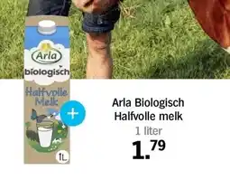 Albert Heijn Arla Biologisch Halfvolle melk 1 liter aanbieding