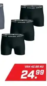 Daka Sport BJÖRN BORG Seasonal Solid Sammy Shorts 3-Pack Ondergoed aanbieding