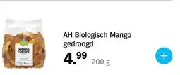 Albert Heijn AH Biologisch Mango gedroogd 200 g aanbieding