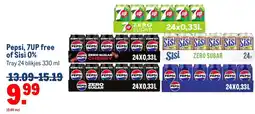 Makro Pepsi, 7UP free of Sisi 0% aanbieding