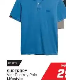 Daka Sport SUPERDRY Vint Destroy Polo Lifestyle aanbieding