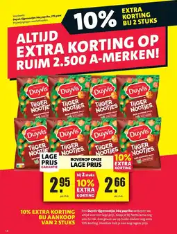 Nettorama Duyvis tijgernootjes bbq paprika, 275 gram aanbieding