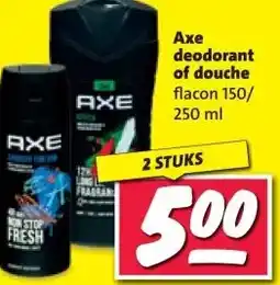 Nettorama Axe deodorant of douche aanbieding