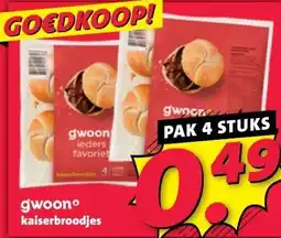 Nettorama gwoonº kaiserbroodjes aanbieding
