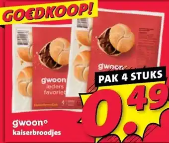 Nettorama gwoonº kaiserbroodjes aanbieding