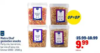 Makro Metro Chef gezouten snacks aanbieding