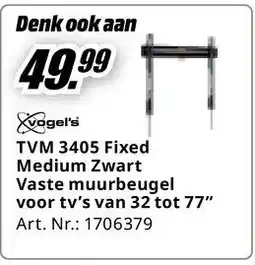 MediaMarkt Medium Zwart Vaste muurbeugel aanbieding