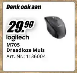 MediaMarkt logitech M705 Draadloze Muis aanbieding
