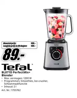 MediaMarkt Tefal® BL871D PerfectMix+ Blender aanbieding
