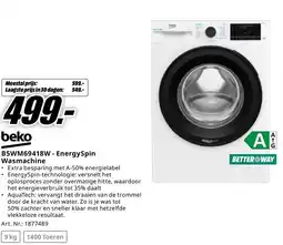 MediaMarkt beko - EnergySpin Wasmachine aanbieding