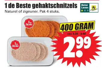 Dirk 1 de beste gehaktschnitzels 400 gram aanbieding