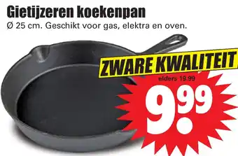 Dirk Gietijzeren koekenpan aanbieding