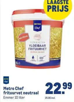 Makro Metro Chef frituurvet neutraal aanbieding
