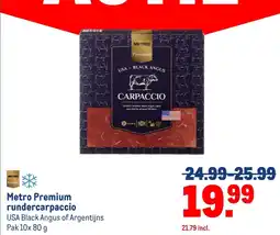 Makro Metro Premium rundercarpaccio aanbieding