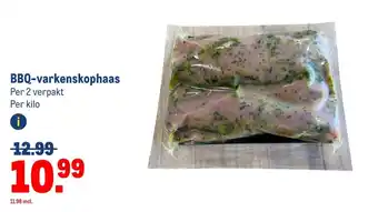 Makro Bbq varkenskophaas aanbieding