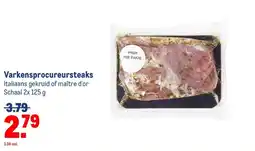 Makro Varkensprocureursteaks aanbieding
