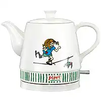 Bol.com Pippi Langkous keramische Waterkoker - 08 Liter - Retro - 20130005 - Pippi Circus design aanbieding