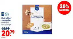 Makro Metro Chef soepballen aanbieding
