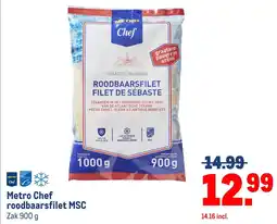 Makro Metro Chef roodbaarsfilet MSC aanbieding